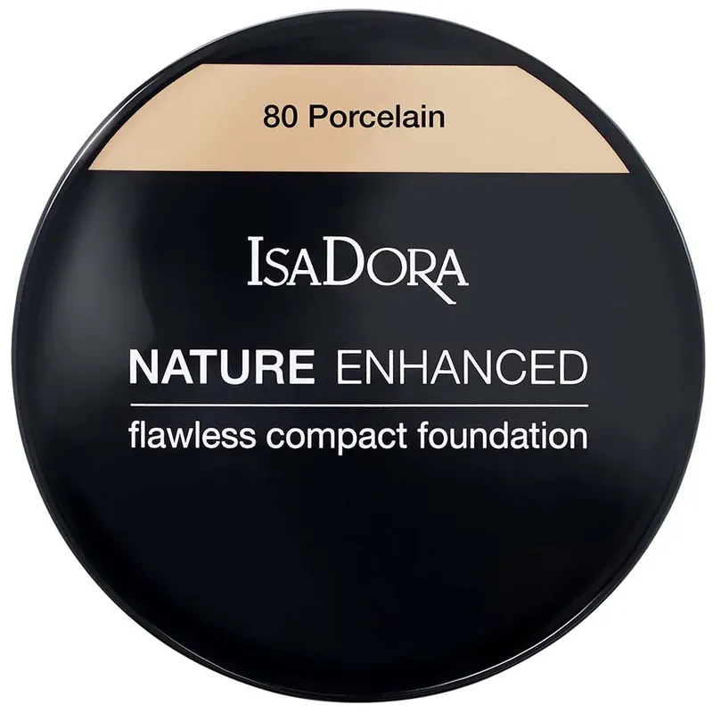 Suosittu IsaDoraNature Enhanced Flawless Compact FoundationPorcelain