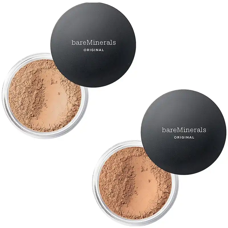 Flash-Tarjous bareMineralsOriginal Loose Mineral Foundation SetMedium Beige + Medium Tan