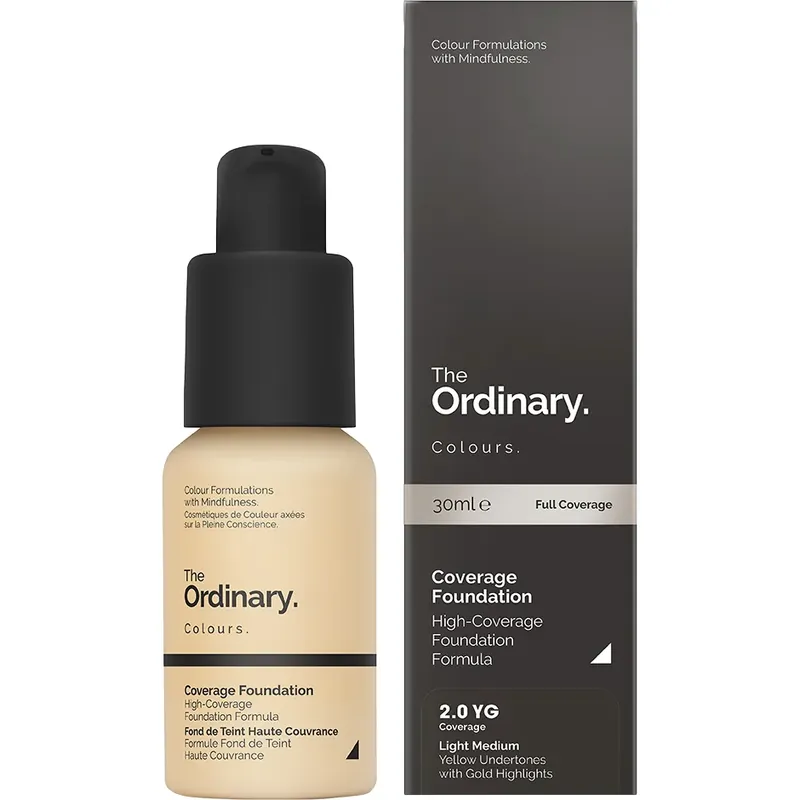 Merkkituote The OrdinaryCoverage Foundation2.0 Yg Light Medium Yellow Gold