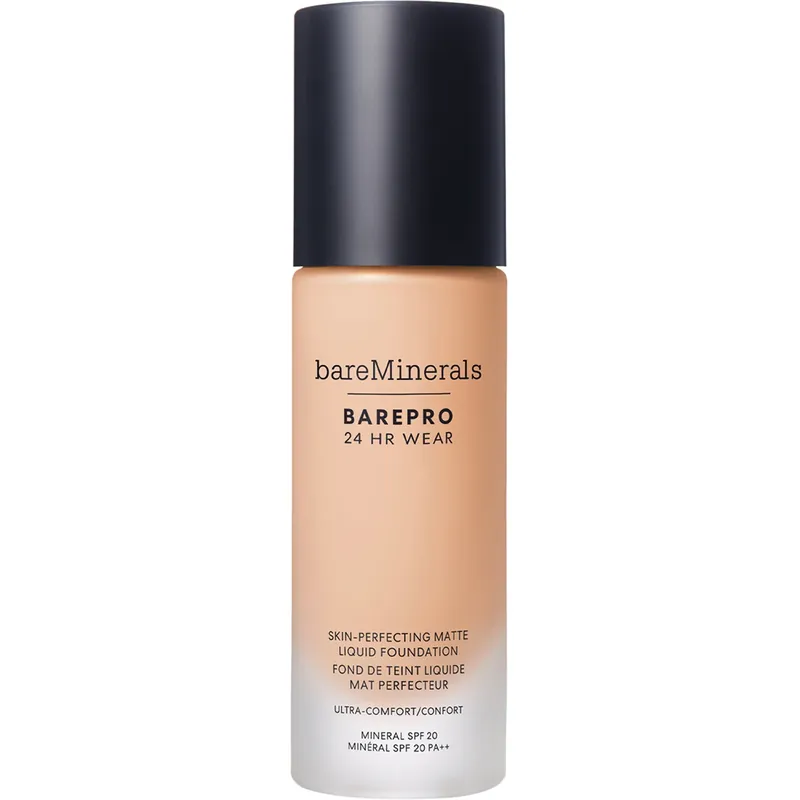 Tukkuhinta bareMineralsBarePro 24H Matte Liquid Foundation LightLight 21 Cool 30 ml