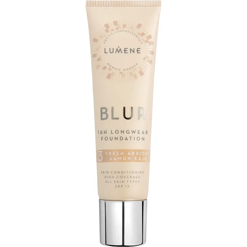 LumeneBlur 16H Longwear Foundation SPF153 Fresh Apricot 30 ml Poisto