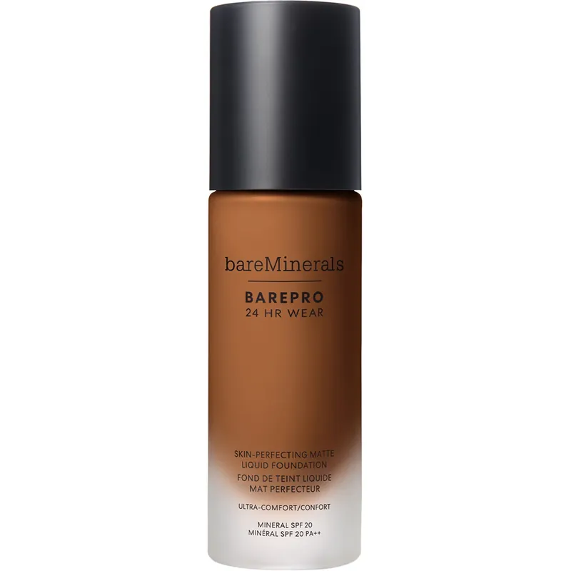 bareMineralsBarePro 24H Matte Liquid Foundation DeepDeep 55 Warm 30 ml Nopea Toimitus