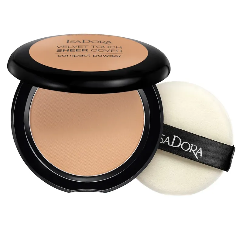 Superhinta IsaDoraVelvet Touch Sheer Cover Compact PowderWarm Tan 10 g