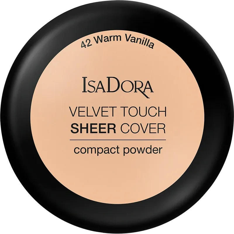 IsaDoraVelvet Touch Sheer Cover Compact PowderWarm Vanilla 10 g Eniten Myyty