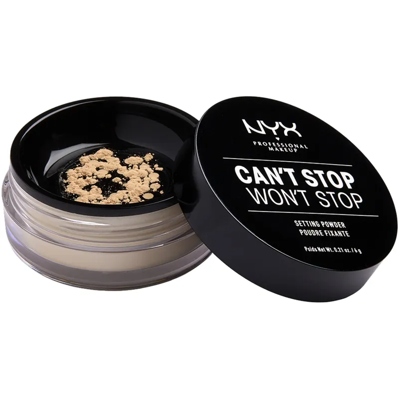 NYX Professional MakeupCan‘t Stop Won‘t Stop Setting PowderLight/Medium 6 g Edullinen