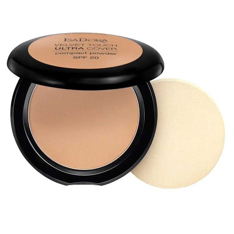 IsaDoraVelvet Touch Ultra Cover Compact Powder SPF20Warm Tan 7.5 g Tehdashinta
