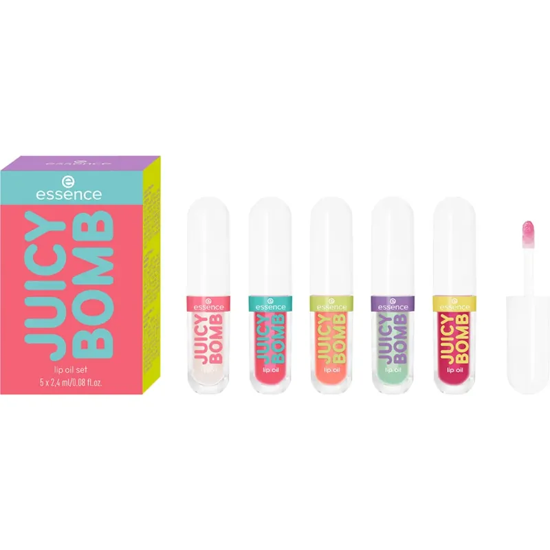 essenceJUICY BOMB Lip Oil SetGlossy days ahead! 5 pcs Tarjoushinta