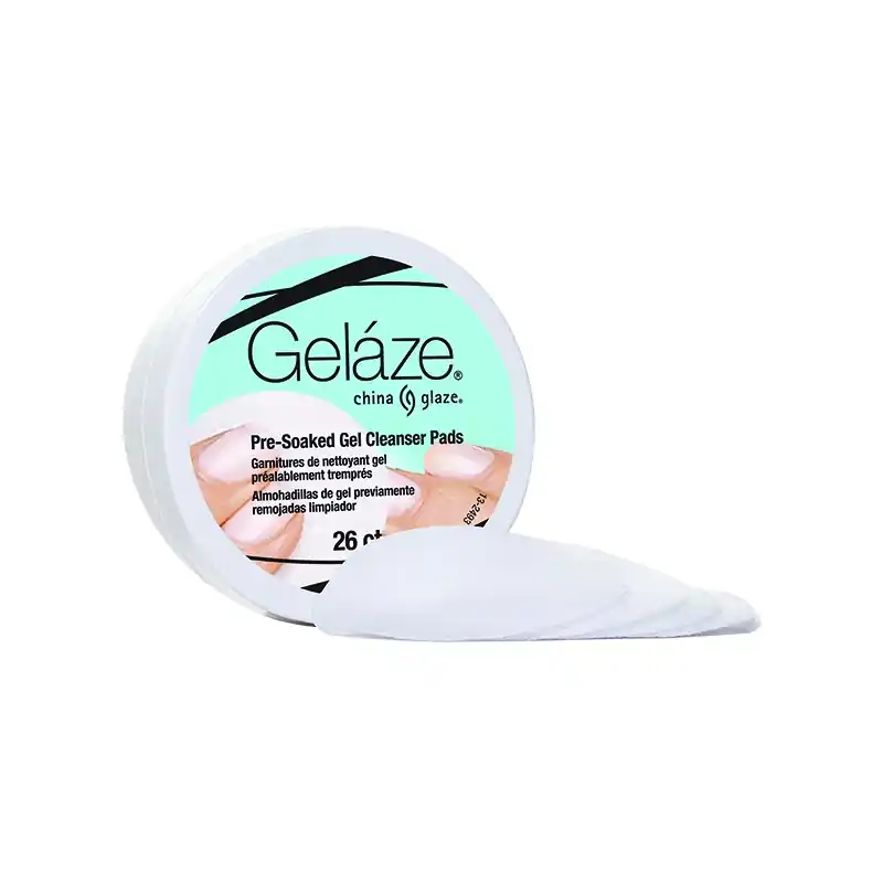 Alkuperäinen China Glaze Gelaze Geelilakan puhdistustyynyt 26tk