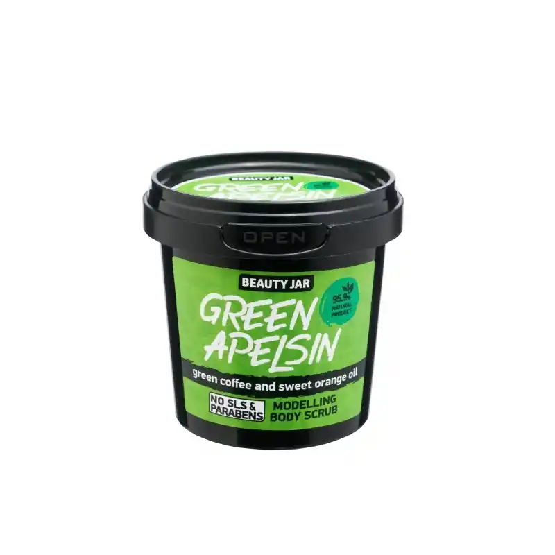 Kausialennus Beauty Jar Vartalokuorinta Body Scrub Green Apelsin 200g