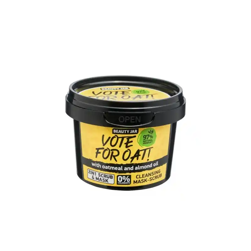 Erikoistarjous Beauty Jar Kasvonaamio kuorinta Vote For Oat! 120g