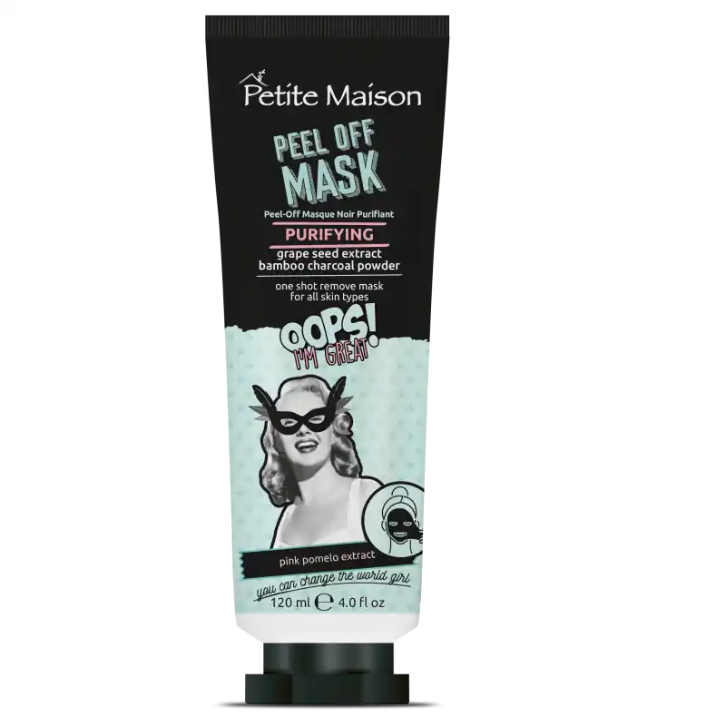 Petite Maison Oops I`m Great! Kasvonaamio Purifying Peel Off Black 120ml Asiakkaiden Suosikki