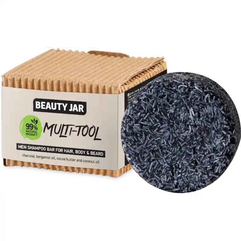 Heti Saatavilla Beauty Jar Palashampoo ja vartalosaippua miehille Multi tool 60g