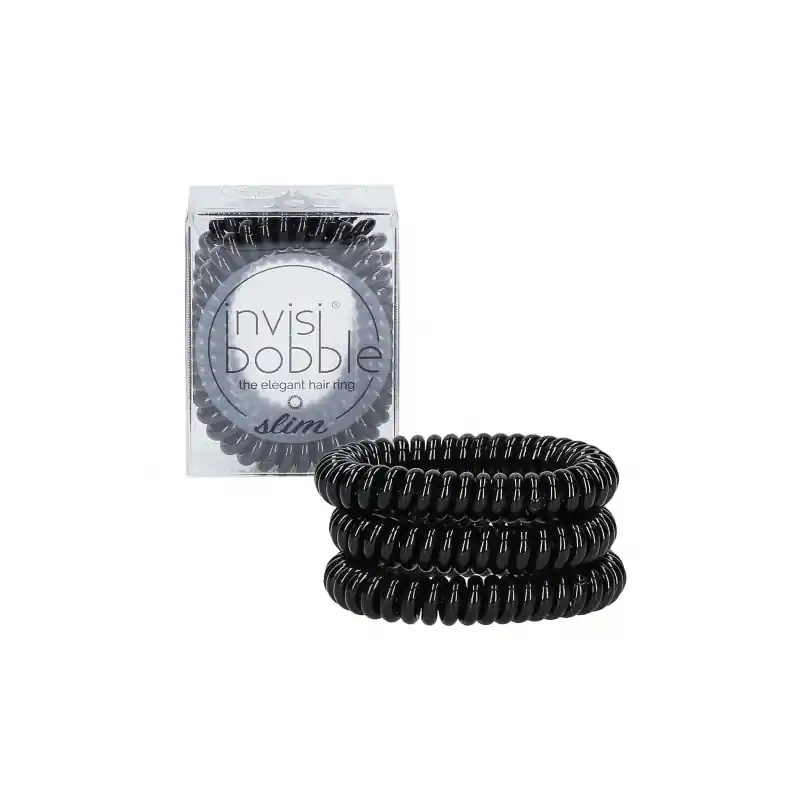 Invisibobble Slim Hair Ties True Black Hiuslenkki 3kpl Paras Hinta