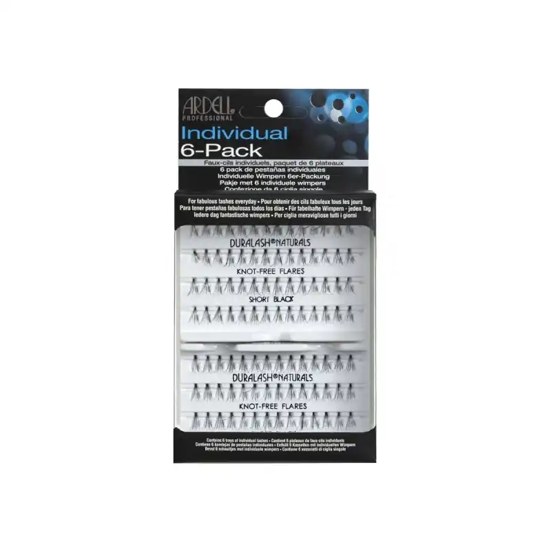 Heti Saatavilla Ardell Individual Lashes Knot Free Flares Short Black 6x56pc