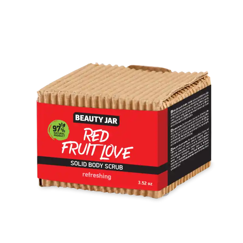 Osta Nyt Beauty Jar Solid body scrub RED FRUIT LOVE 100g