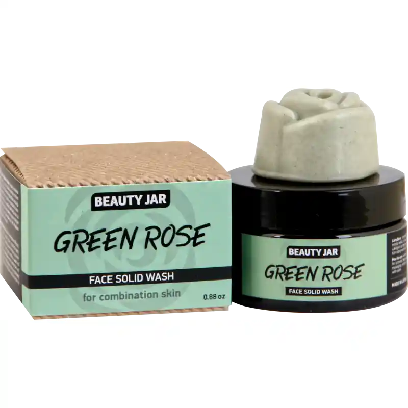 Superhinta Beauty Jar Face solid wash bar GREEN ROSE 25g