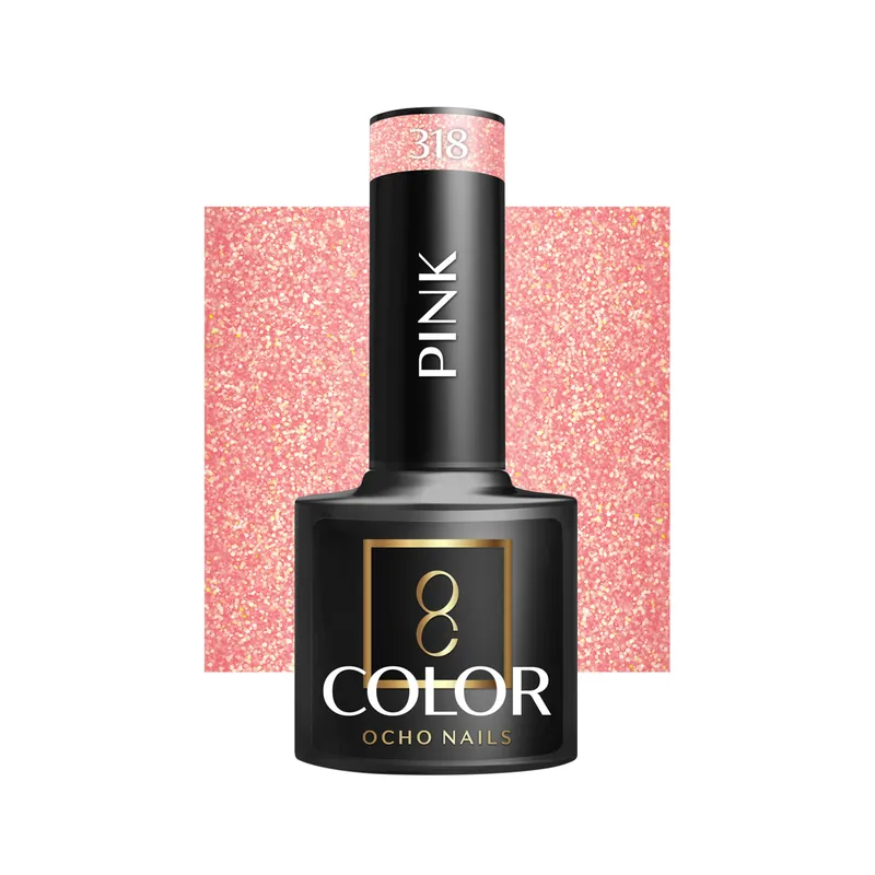 Pakollinen (Must-Have) OCHO NAILS hybridikynsilakka Pink 318, 5 g