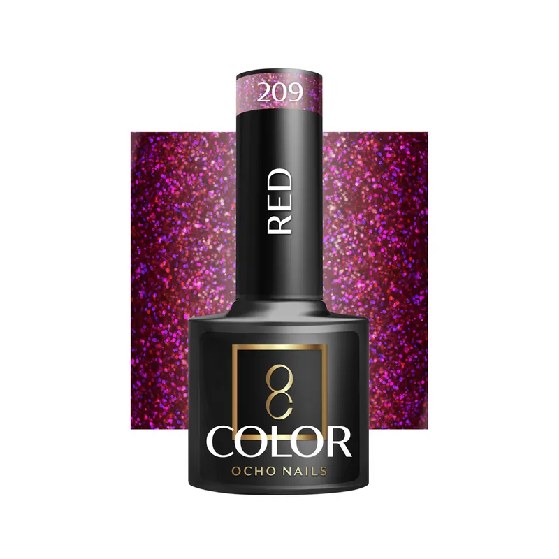 Lähetetään Heti OCHO NAILS hybridi-kynsilakka Punainen 209, 5 g