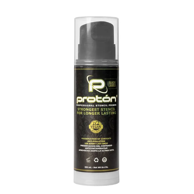 Tatuointisapluunin pohjamaali Black Label Proton Professional Airless System 250 ml Suoraan Valmistajalta