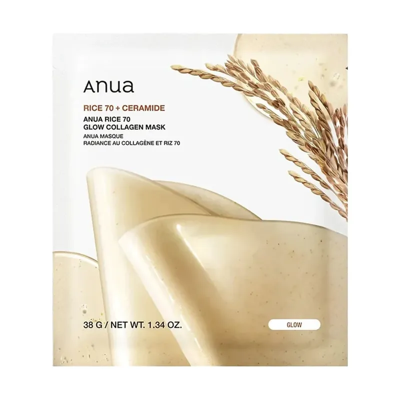 Poisto Anua Rice 70 Glow Collagen Mask