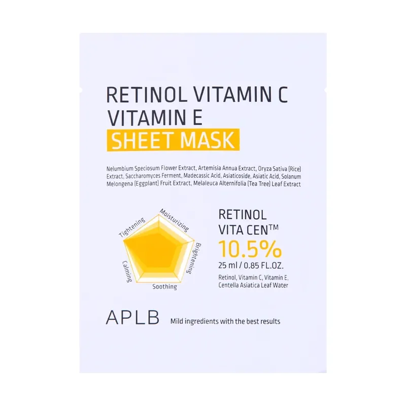 Vain Tänään APLB Retinol Vitamin C Vitamin E Sheet Mask