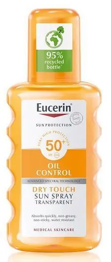 Eucerin Oil Control Sun Spray Transparent SPF50+ 200 ml Suosittu
