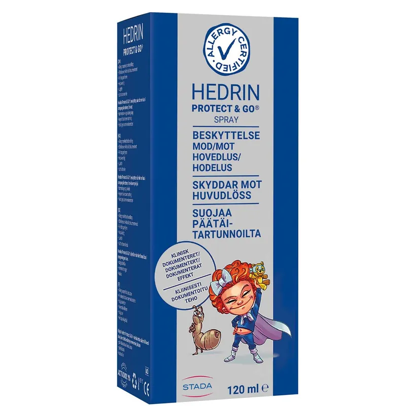 Poisto HEDRIN PROTECT & GO SPRAY 120 ml