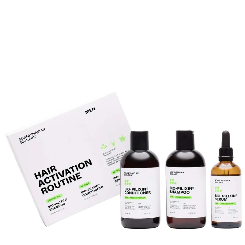 Edullinen Hinta SCANDINAVIAN BIOLABS BIO-PILIXIN HAIR ROUTINE MEN SETTI 1 kpl