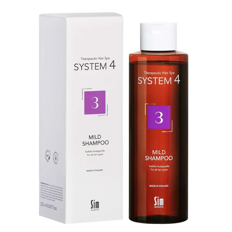 Alkuperäinen SYSTEM4 3 MILD SHAMPOO 250 ml KAIKILLE HIUSTYYPEILLE