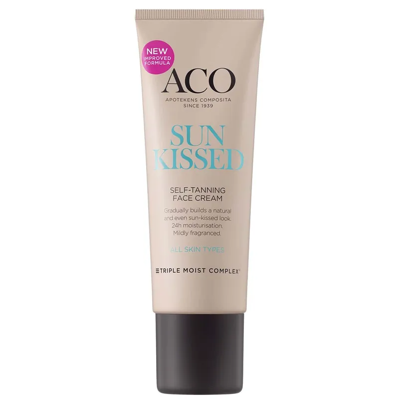 Uusi Kokoelma ACO SUN SUNKISSED SELF-TANNING FACE CREAM 50 ML