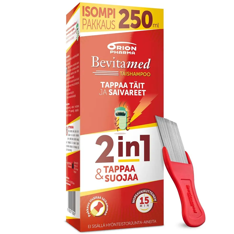 Päivän Tarjous BEVITAMED TÄISHAMPOO + KAMPA 250 ML