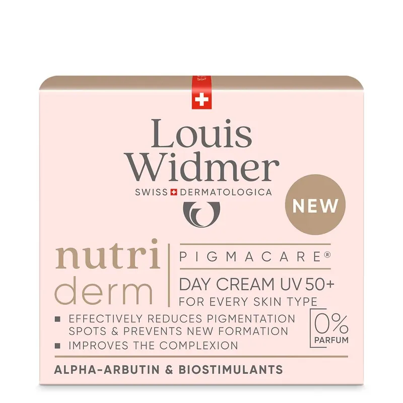 LOUIS WIDMER NUTRIDERM PIGMACARE DAY CREAM UV 50 HAJUSTEETON 50 ml Loppuunmyynti