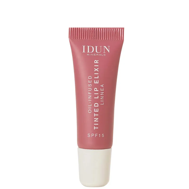 Ajankohtainen IDUN MINERALS OIL-INFUSED TINTED LIP ELIXIR LINNEA CHERRY ROSE 8 ml