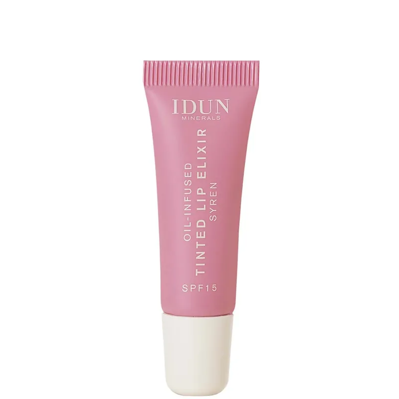 Turvallinen Maksu IDUN MINERALS OIL-INFUSED TINTED LIP ELIXIR SYREN MAUVE PINK 8 ml