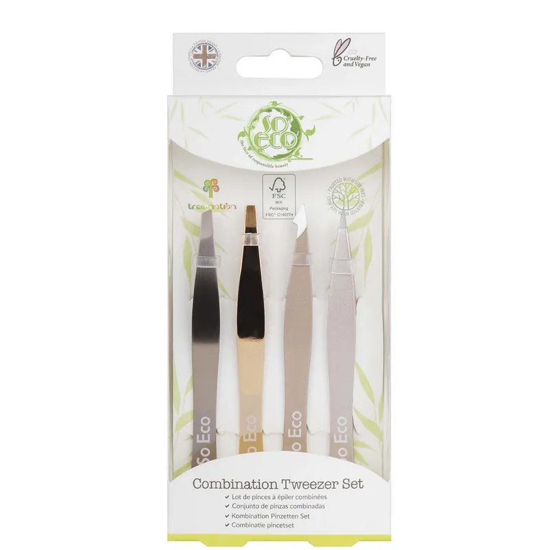 Viimeinen Mahdollisuus SO ECO COMBINATION TWEEZER SET PINSETTISETTI 4 kpl