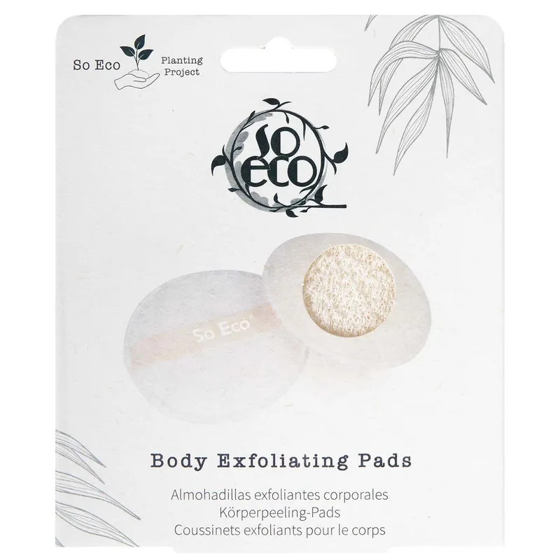 SO ECO BODY EXFOLIATING PADS VARTALON KUORINTASIENET 2 kpl Sertifioitu