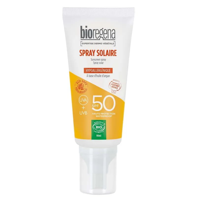 Nopea Toimitus BIOREGENA SUNSCREEN SPRAY FACE & BODY SPF50 AURINKOSUOJASUIHKE 90 ml
