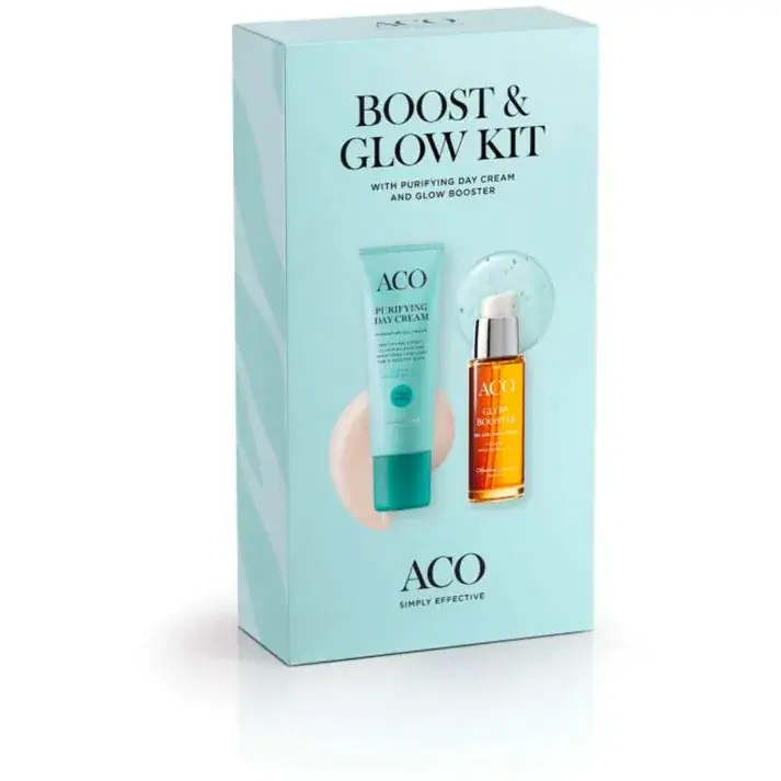 ACO Face Boost & Glow Kit 30 ml + 50 ml lahjapakkaus Ajankohtainen