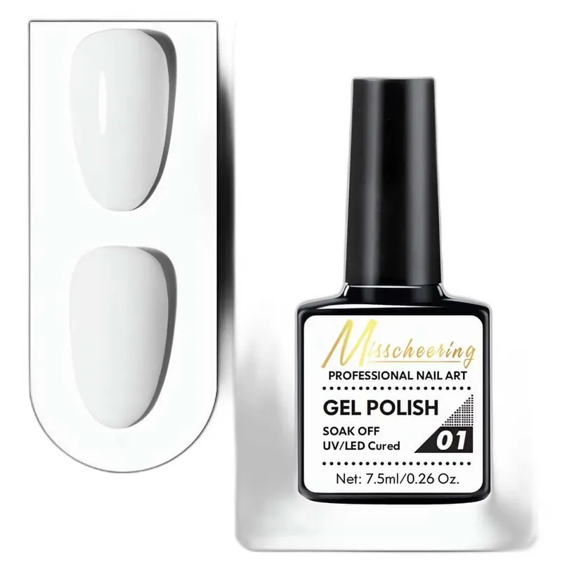 Rajoitettu Tarjous Misscheering Professional Nail Art Gel Polish 01 Elegant White