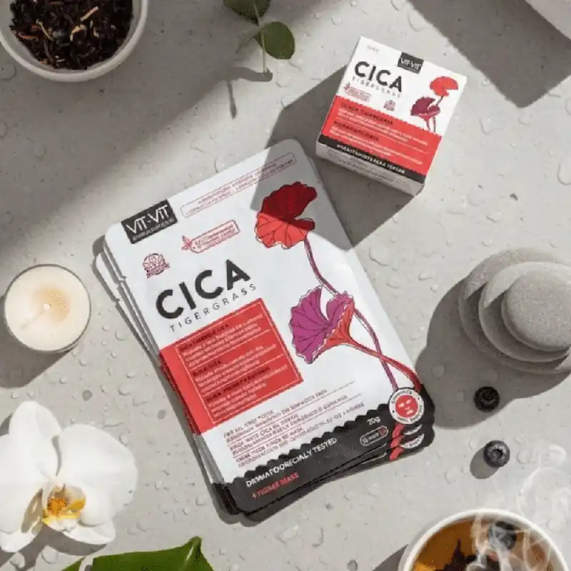 Asiakkaiden Suosikki Diet Esthetic Vit Vit Cica Duo – Rauhoittava Voide & Kangasnaamiot