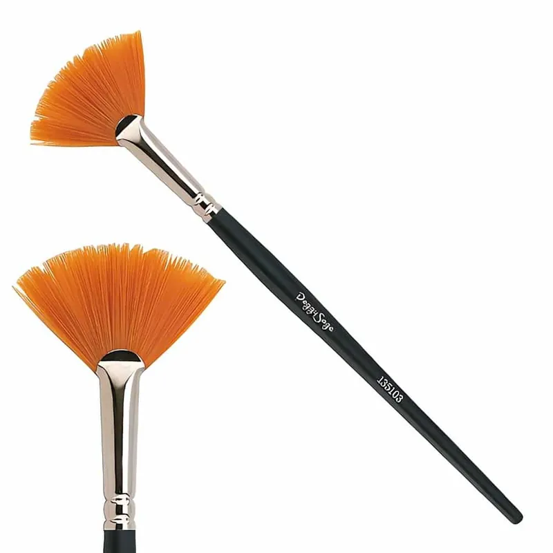 Uutuus Fan Brush – Viuhkasivellin – Nylon – Monikäyttöinen viimeistelijä