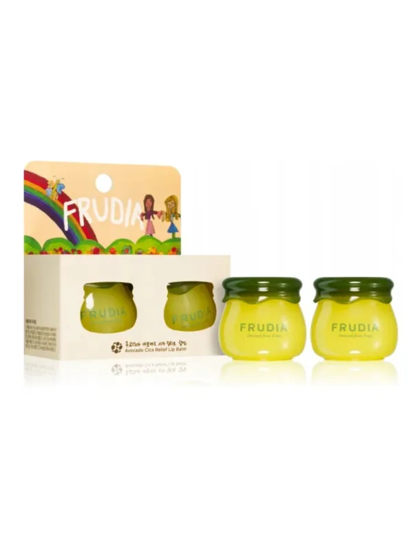 Rajoitettu Tarjous Frudia Avocado Cica Relief Lip Balm Duo