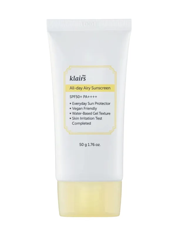 Erikoistarjous Klairs All-day Airy Sunscreen SPF50+PA++++