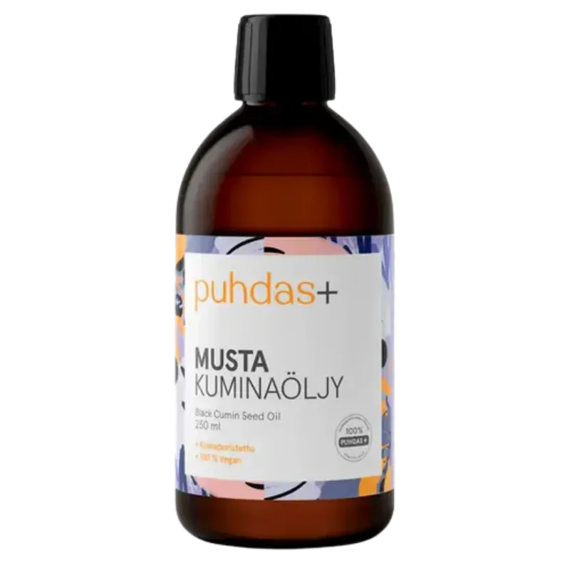 Eniten Myyty Puhdas+ Musta Kuminaöljy 250 ml