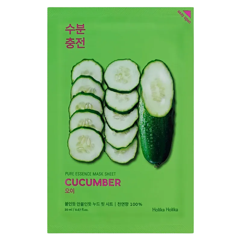 Holika Holika Pure Essence Mask Sheet Cucumber - Kasvonaamio 1 kpl Tukkuhinta