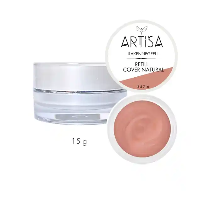 Rakennegeeli - ARTISA - Refill Cover Natural - 15g Alkuperäinen
