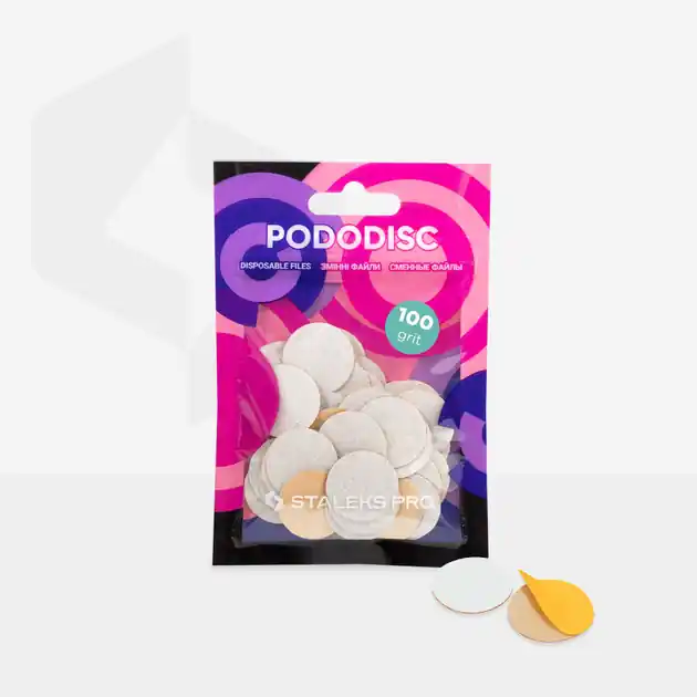 Pedikyyrilevy - Staleks PRO PODODISC M EXPERT 100grit - 50 kpl Poisto