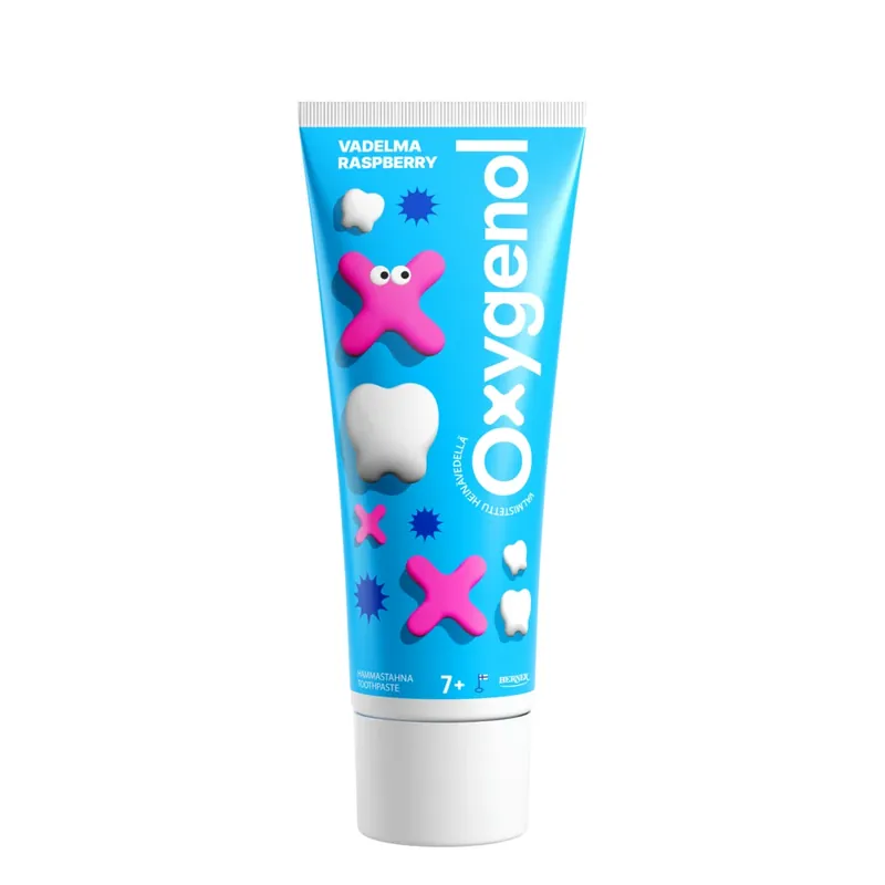 Superhinta Oxygenol Vadelma 7+ hammastahna 75ml