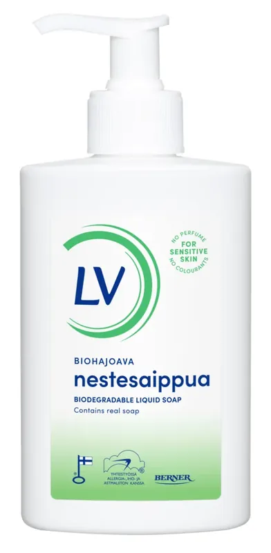LV Biohajoava Nestesaippua 300ml Sertifioitu