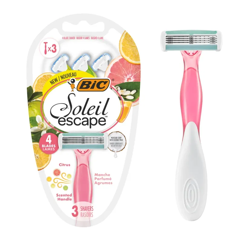 Edullinen Hinta BIC Soleil Escape Citrus 3-pack 4 teräinen